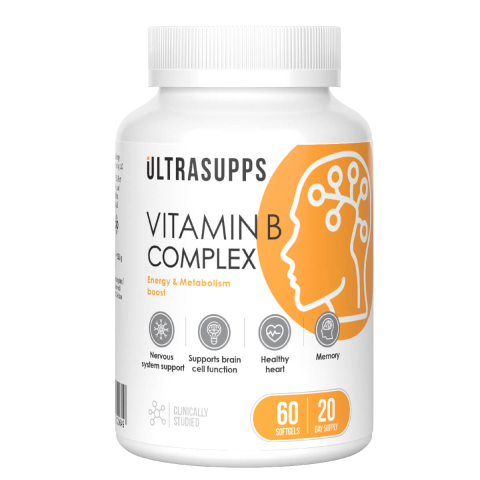 Витамины группы В, 60 капсул, Ultrasupps