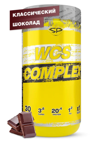 Мультикомпонентный протеин WCS COMPLEX, 900 гр, вкус «Классический шоколад», STEELPOWER