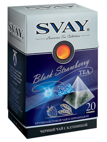 Чай Black Strawberry, 20*2,5 г, Svay