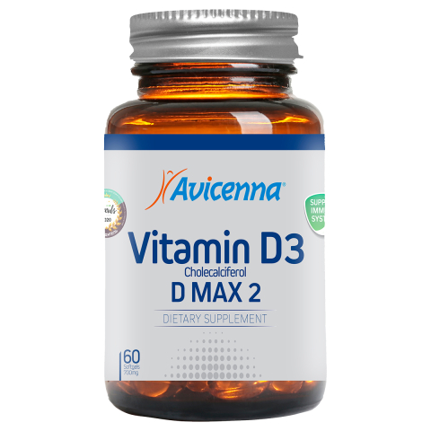 Витамин Д3 MAX 2, 700 мг, 60 капсул, Avicenna