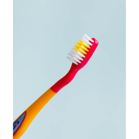 Детская зубная щетка с защитным колпачком, Фиксики, оранжевая, от 3-х лет, Longa Vita