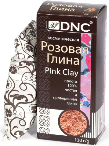 Глина косметическая розовая, 130 гр, DNC
